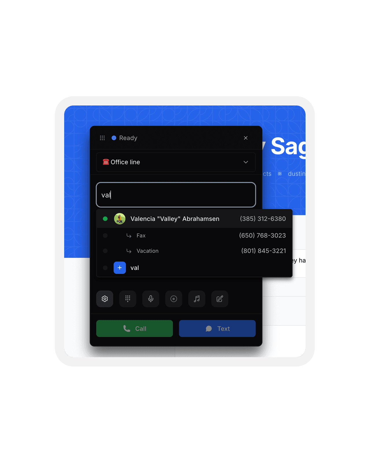 CRM Connected Dialer